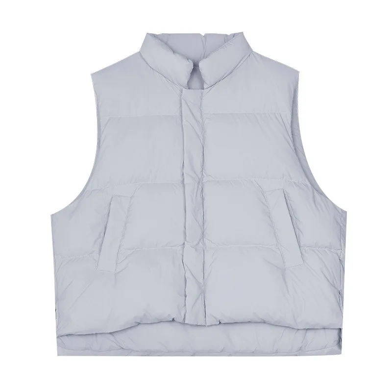 Simple Down Vest Female Bread Clothes 2022 Winter New Version of The Cold Warm Down Jacket