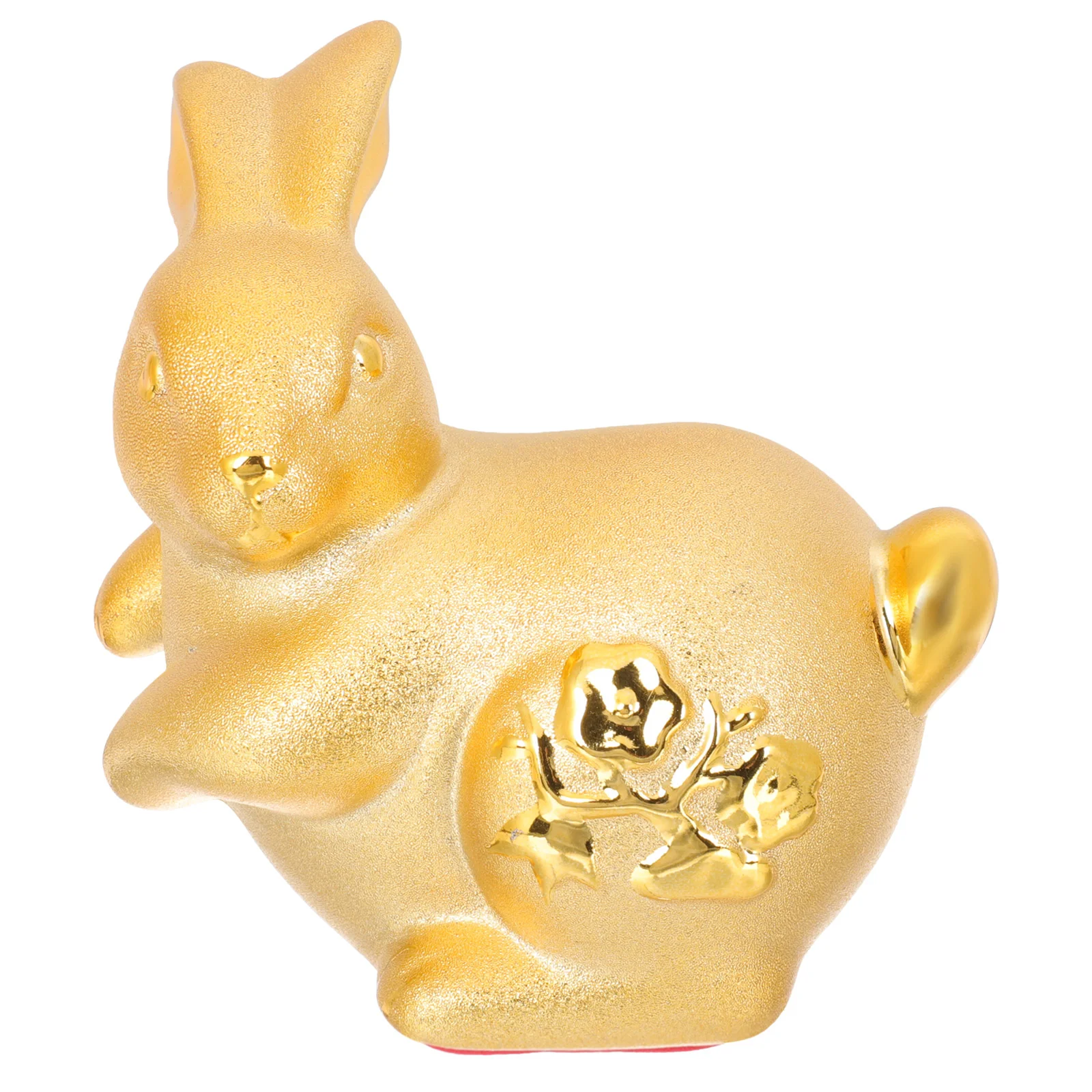

Rabbit Chinese Statue Year Figurine Bank Zodiac Bunny Piggy Decor Figurines Animal New Shui Feng Ornament Lucky Figures Thecoin