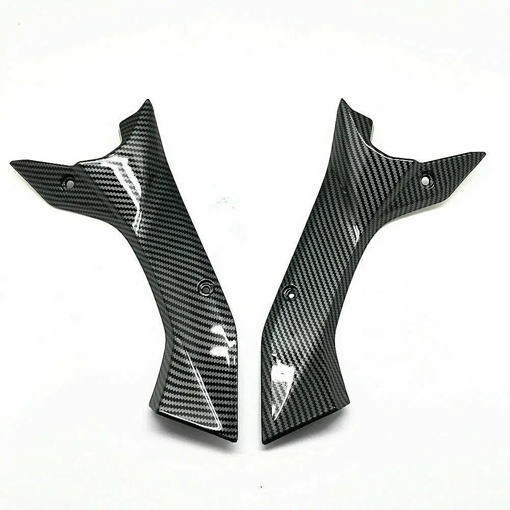 Cubierta de conducto de aire lateral de fibra de carbono, pieza de inserción de carenado para Yamaha YZF R6, 2017, 2018, 2019, 2020