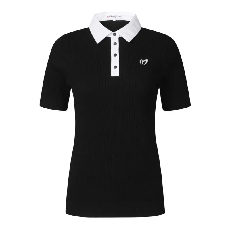 Golf Ladies High-end Knitwear Lapel Short Sleeve Shirts Women's Sports POLO Tops