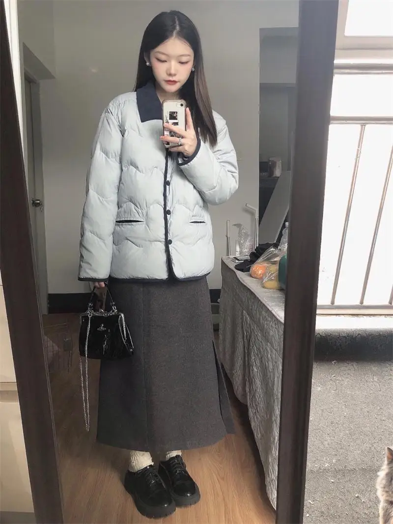 Корейская серия изящная куртка на хлопковой подкладке верхняя одежда для женщин