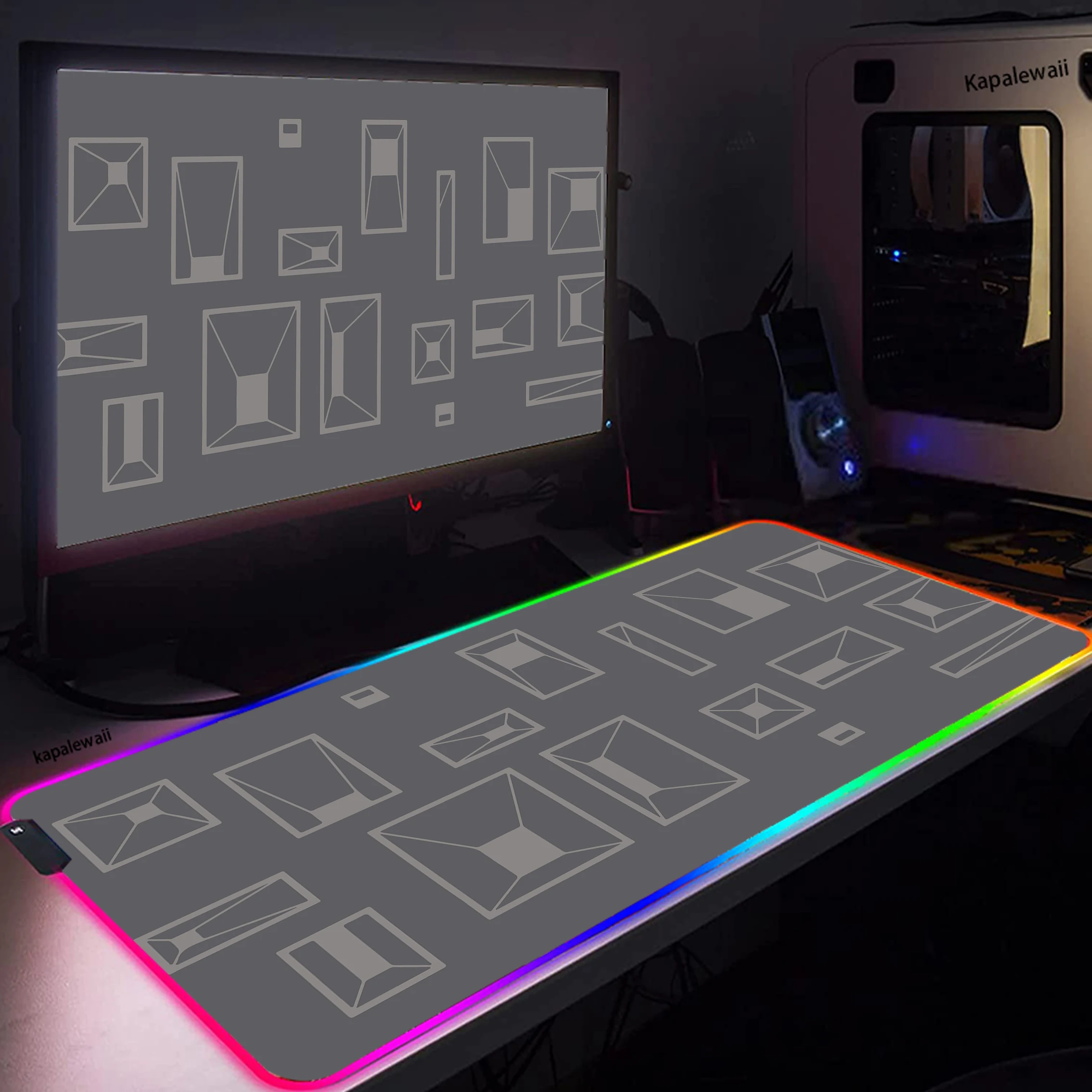 

RGB XXL Anime HD Space Personalized Design Mouse Pad Computer Gamers Locking Lock Edge Mouse Pad 90x40cm Keyboard PC Desk Pad