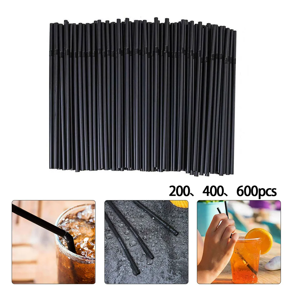 

Соломинки Пластиковые Одноразовые для коктейлей, 200/400/600 шт.