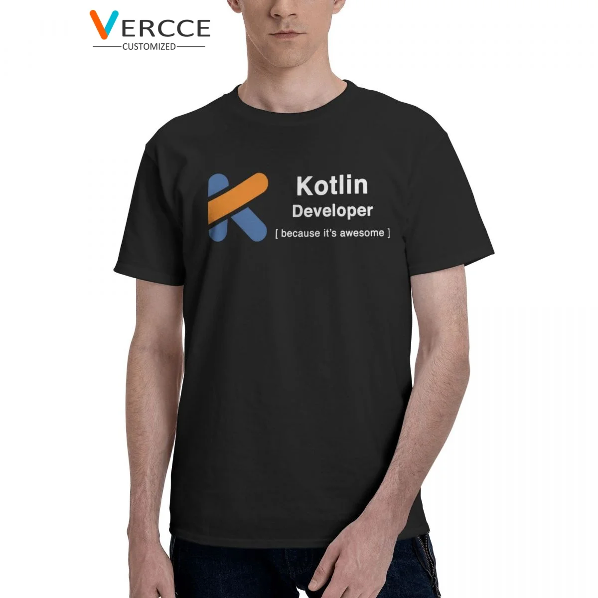 

Kotlin Developer Code Programmer T Shirt Cotton High Quality Tees O-neck Clothing T Shirts For Men Women Gift Idea