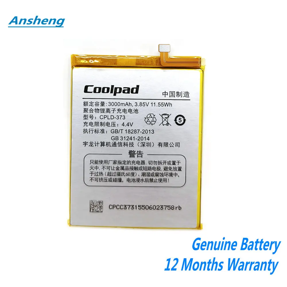 

NEW Original 3.85V 3000mAh CPLD-373 Battery For Coolpad Tiptop Fashion Max A8-930/ 831/ 531/ 932/ 931N Cellphone