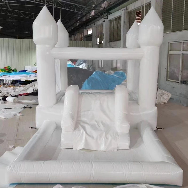 

Крытый наружный ПВХ надувной полностью белый прыгающий домик замок для малышей
