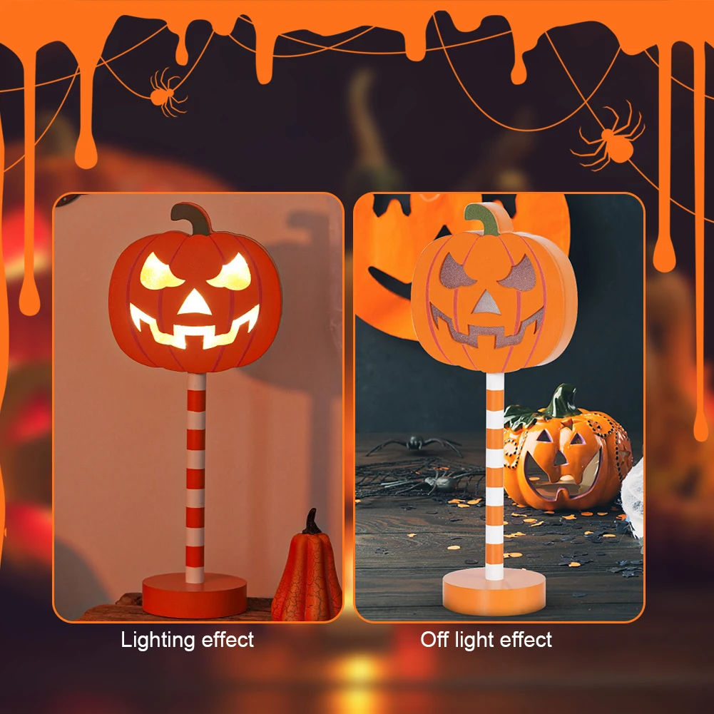 

Хэллоуин, лампа в виде тыквы, праздничная тема, светящаяся тыква, декор на батарейках, теплый белый цвет, Фотофон, деревянный праздничный Забавный орнамент