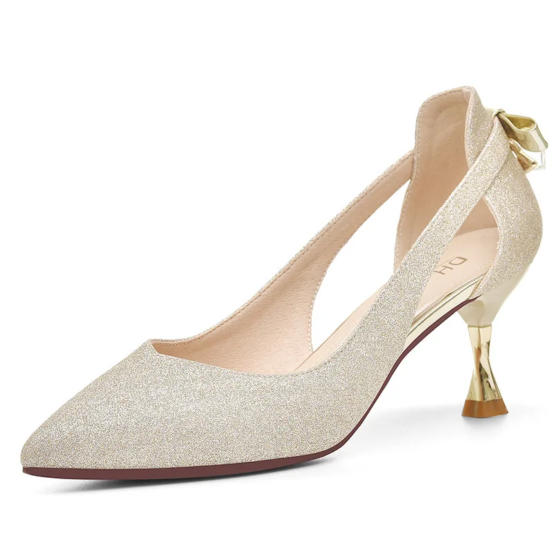 Summer Mid-heel Sandals Comfortable Pointed Toe Women Shoes Hollow Peep Toe Ladies Square Heel Sandals Shallow Mouth Footwear