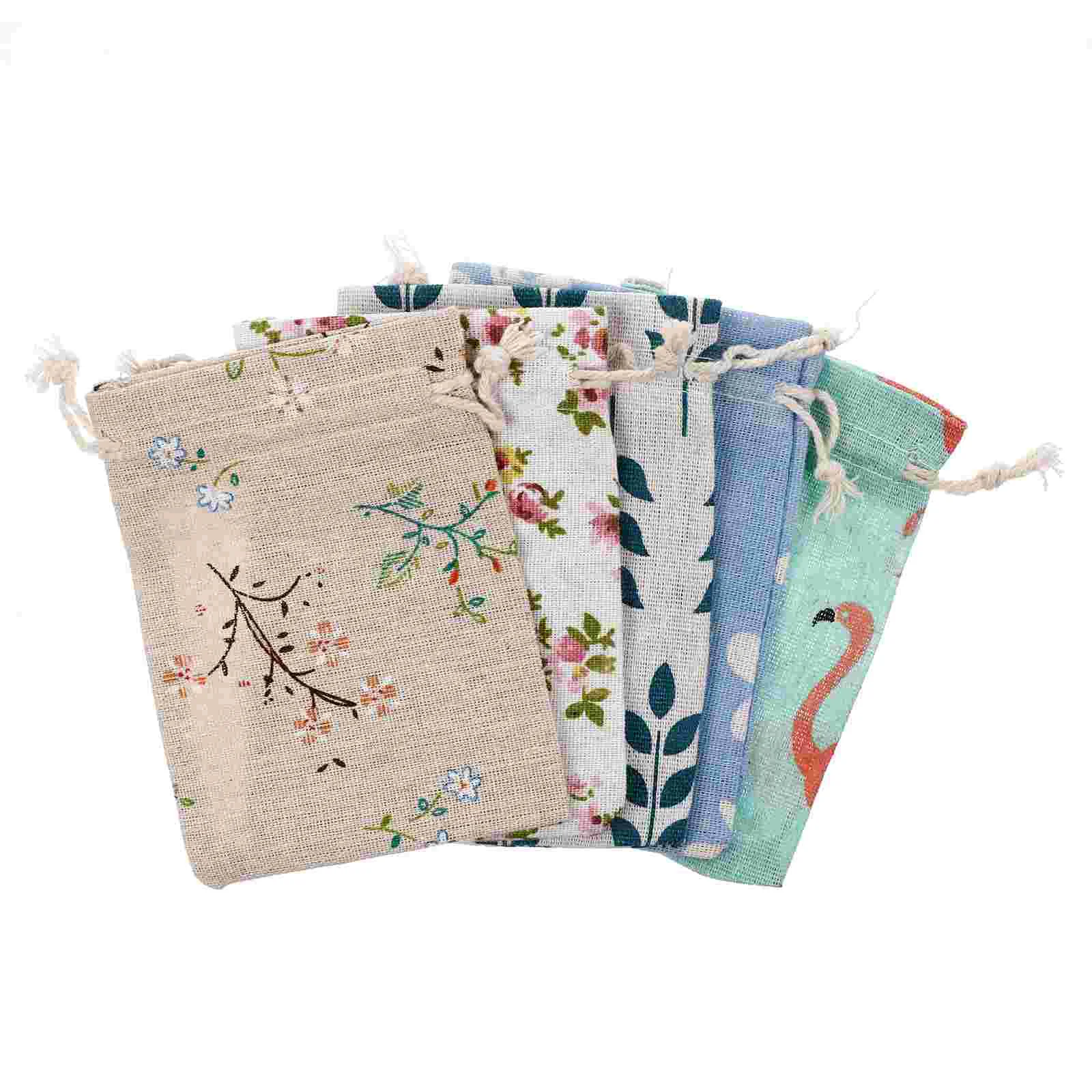 

50 Pcs Compact Jewelry Bag Party Snack Bags Wrapping Gift Festival Drawstring Packing Cookie Candy Present