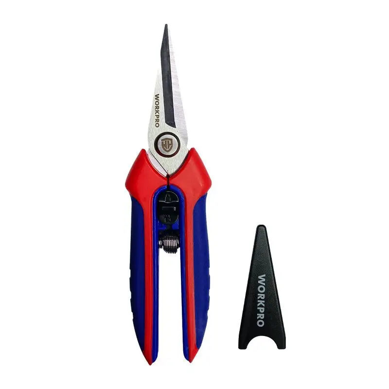 

Секаторы Workpro, острые ножницы для обрезки ветвей, секаторы с нескользящей ручкой, садовые ножницы из нержавеющей стали, инструменты для обрезки
