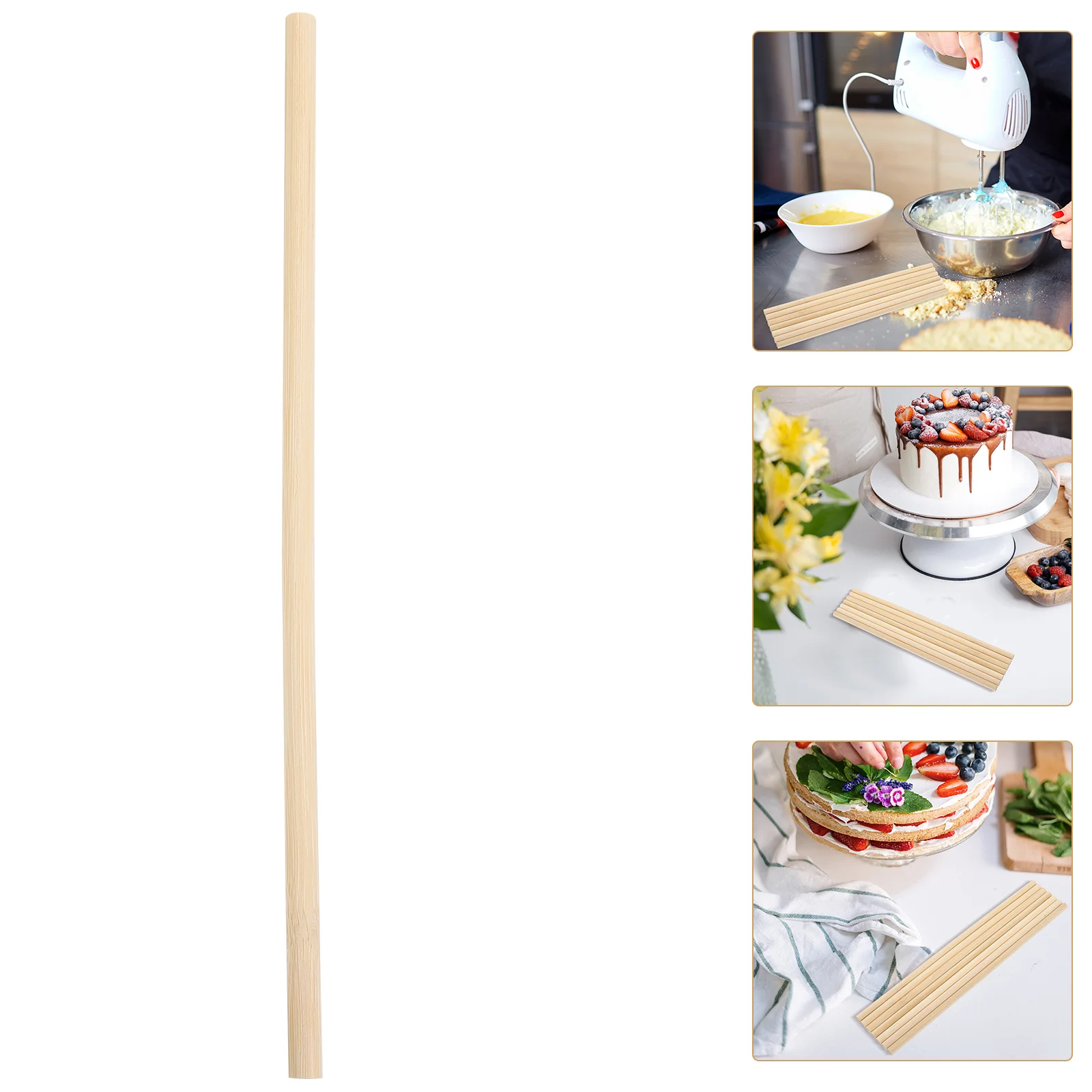 

Деревянные дюбели для торта в несколько рядов, 50 шт.