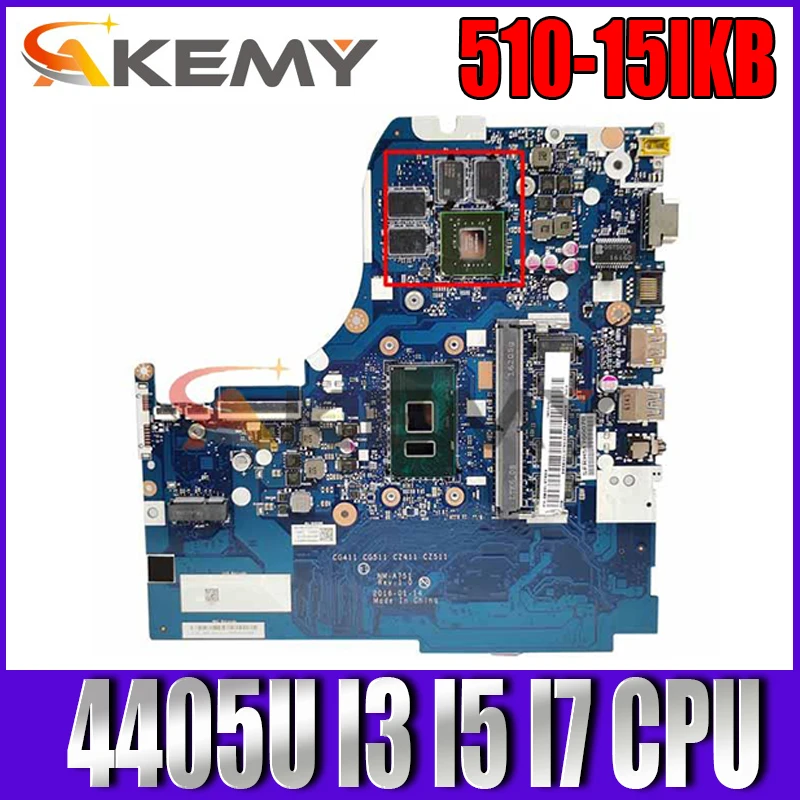 

NM-A751 motherboard for Lenovo 510-15IKB 510-15ISK 310-15IKB 310-15ISK Laptop Mainboard 4405U I3 I5 I7 CPU 4GB RAM GT920M GT940M