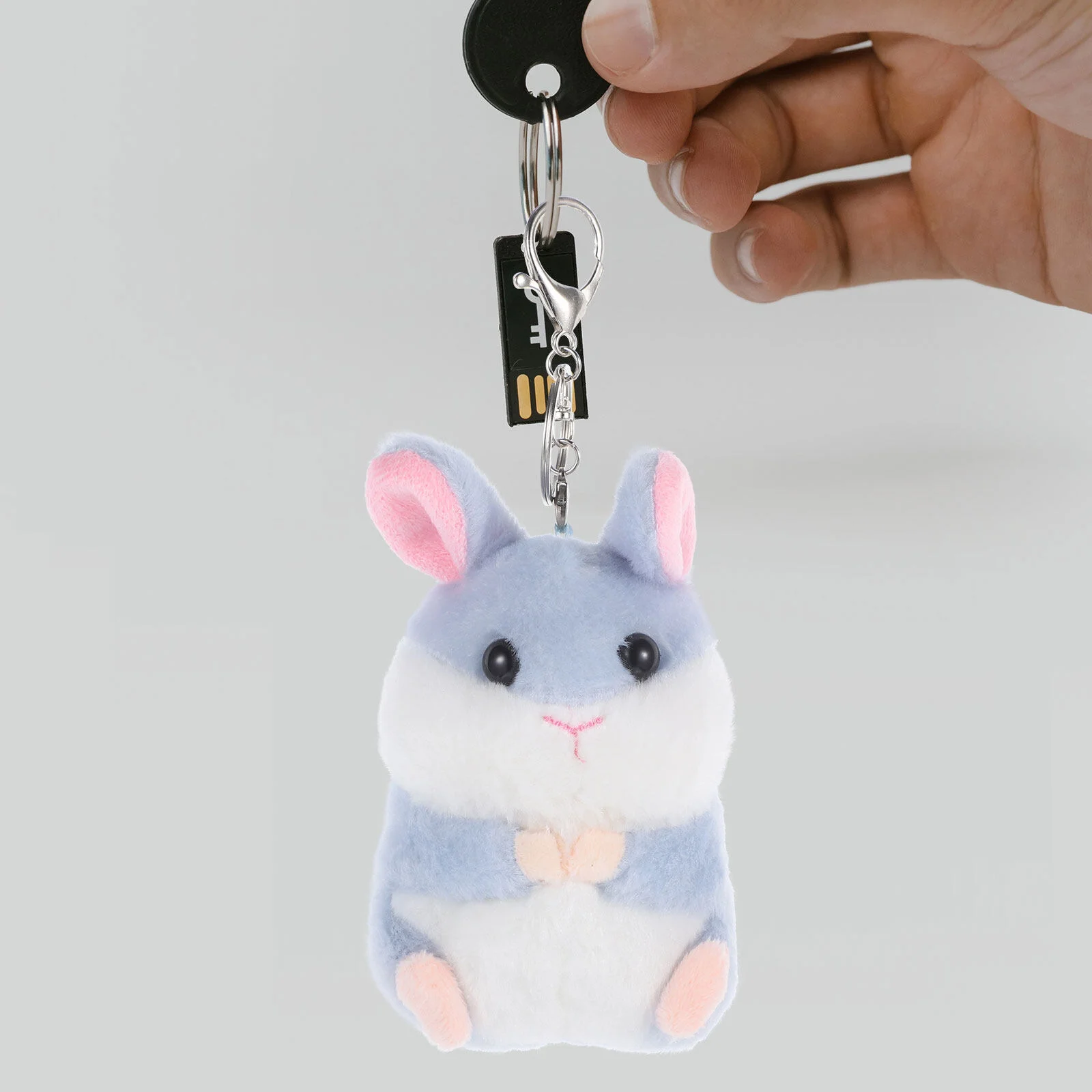 Cartoon Key Ring Plush Animal Cute Keychain Accessories Keychains Backpacks Fluffy