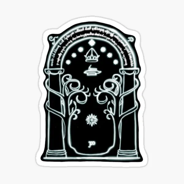 Durins Gate To Moria Glow 5 шт. наклейки для настенной художественной комнаты украшения