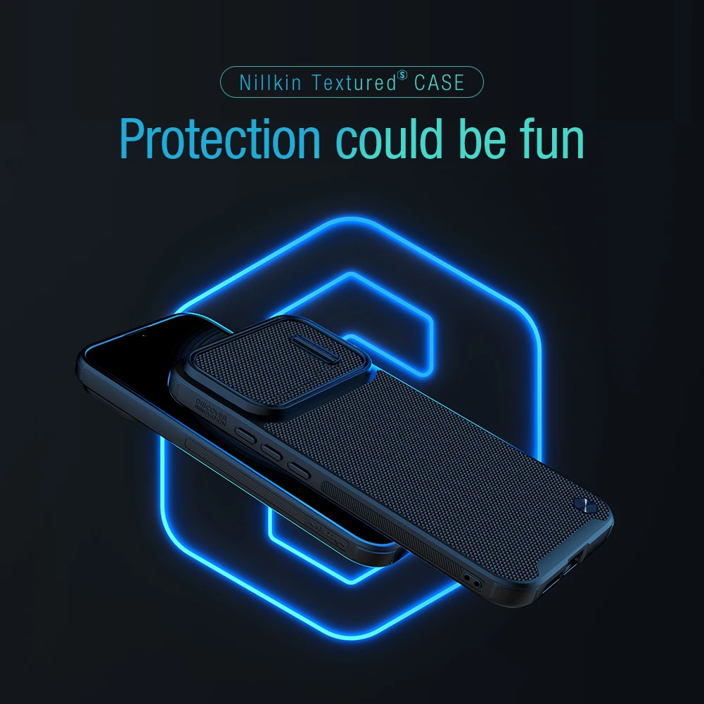 NILLKIN For Xiaomi 12T Pro Case Textured S Nylon Fiber Sliding Cover Design Case For Xiaomi 12T Back Cover For Redmi K50 Ultra