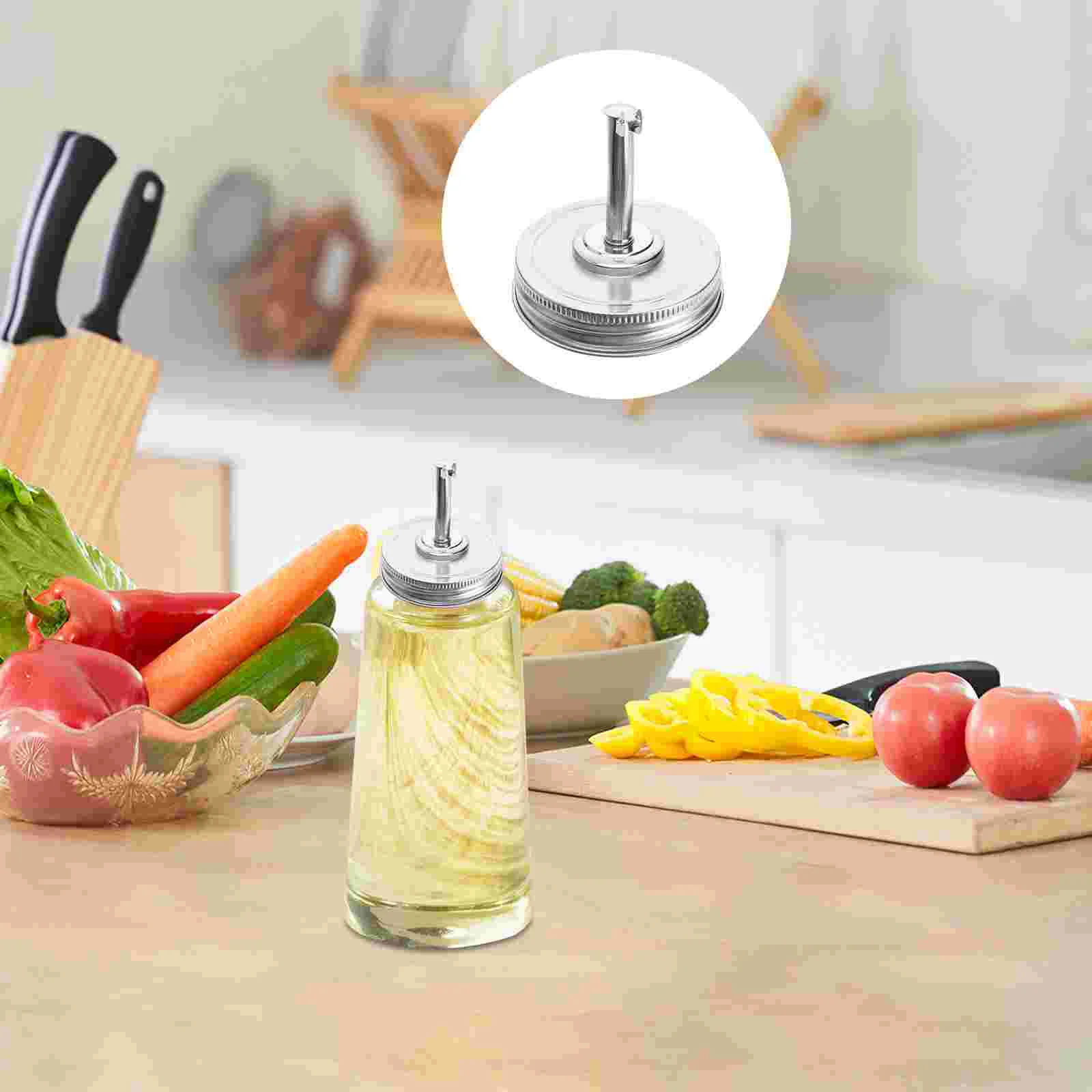 

Lids Caps Metal Canning Covers Stainless Sealingsteel Can Bottle Collectionbottles Jars Pour Tin Spout Stianless Oil Infusions