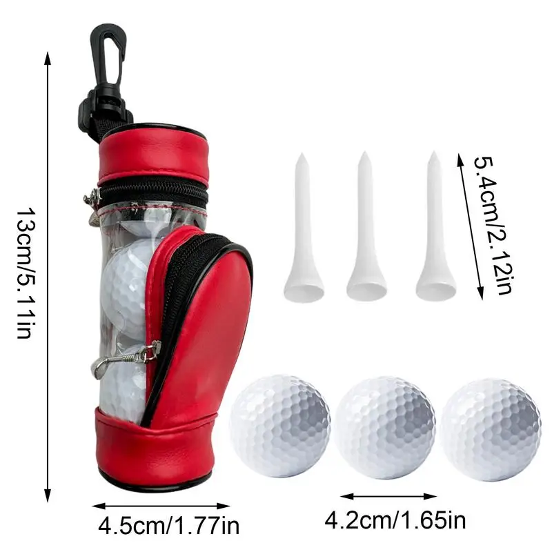 głosem Przenośna torba golfowa Pudełko do przechowywania kostek golfowych Torba biodrowa Outdoor Sports mała na piłki treningu golfowego