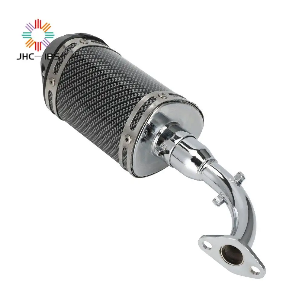 Аксессуары для мотоциклов глушитель из углеродного волокна труба нержавеющей