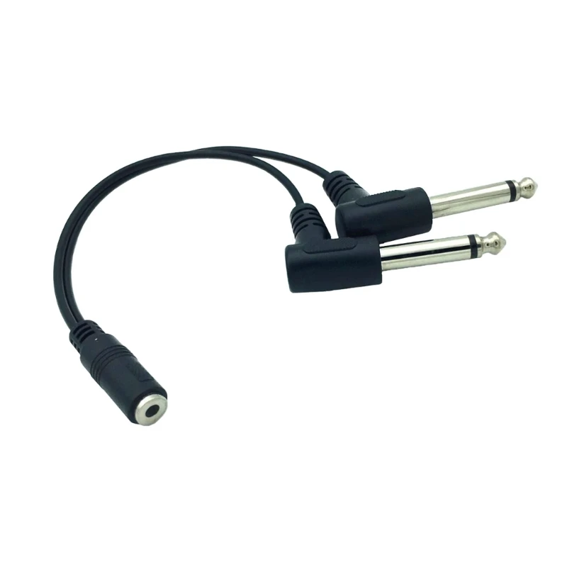 

3.5mm Female Jack to 2x6.35mm Male Adapter Cable 3.5 to 6.35 mm TRS Mono Cord Drop Shipping