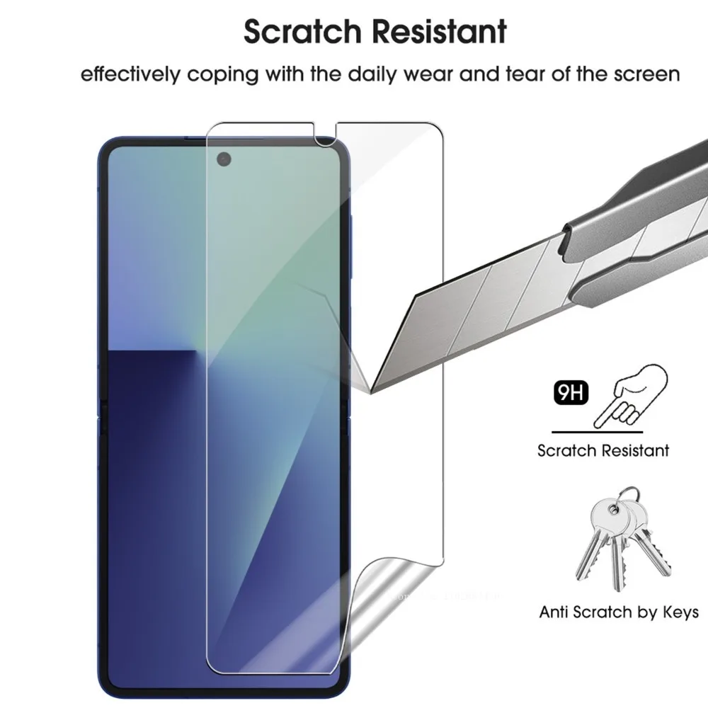 Фото 5 шт. HD-пленка из мягкого гидрогеля для серии Xiaomi Poco M8 Pro, не стеклянная защитная пленка для Poco M8 Pro, глянцевая защитная пленка для экрана №5