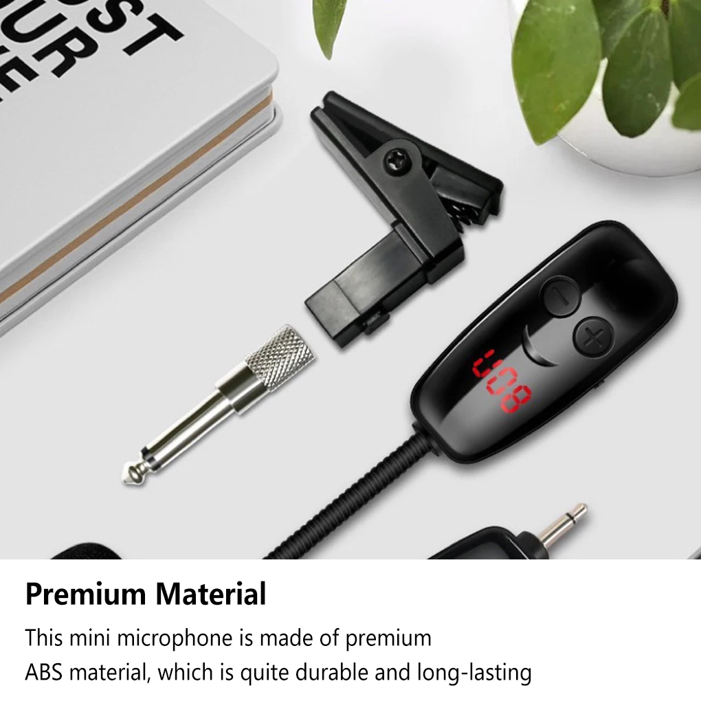 

Mini Microphone Receiver 50M Range Saxophone Accessories Trumpets Sound Amplifier Simple Operation Karaokes Device