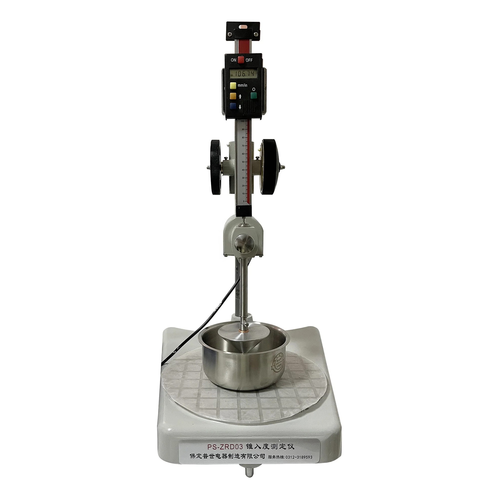 Стандартный тест проникновения astm d217 Динамический конусный проникнеметр