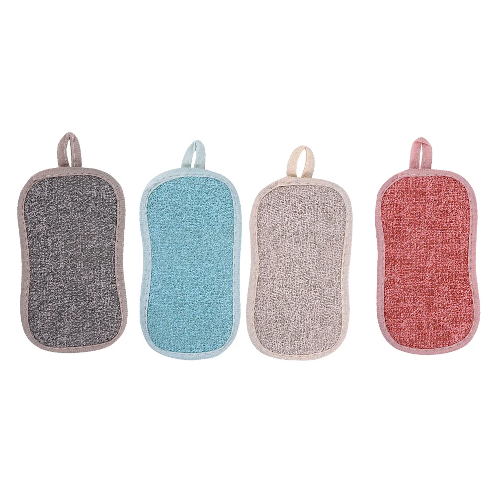 

4 Pcs Dishwashing Pad Kitchen Cleaning Sponge Dishwasher Sponges Household Block
