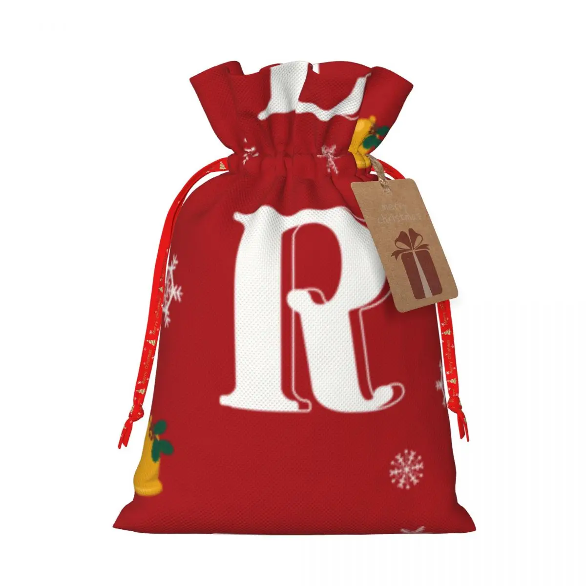 

Burlap Christmas Gift Bag Jewelry Packaging Bags Wedding Party Decoration Drawable Bags Christmas Decoration
