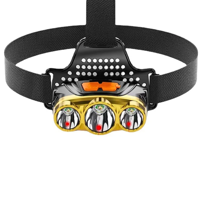 

Headlamp Searchlight LED Lithium Battery USB Charging Port White Light