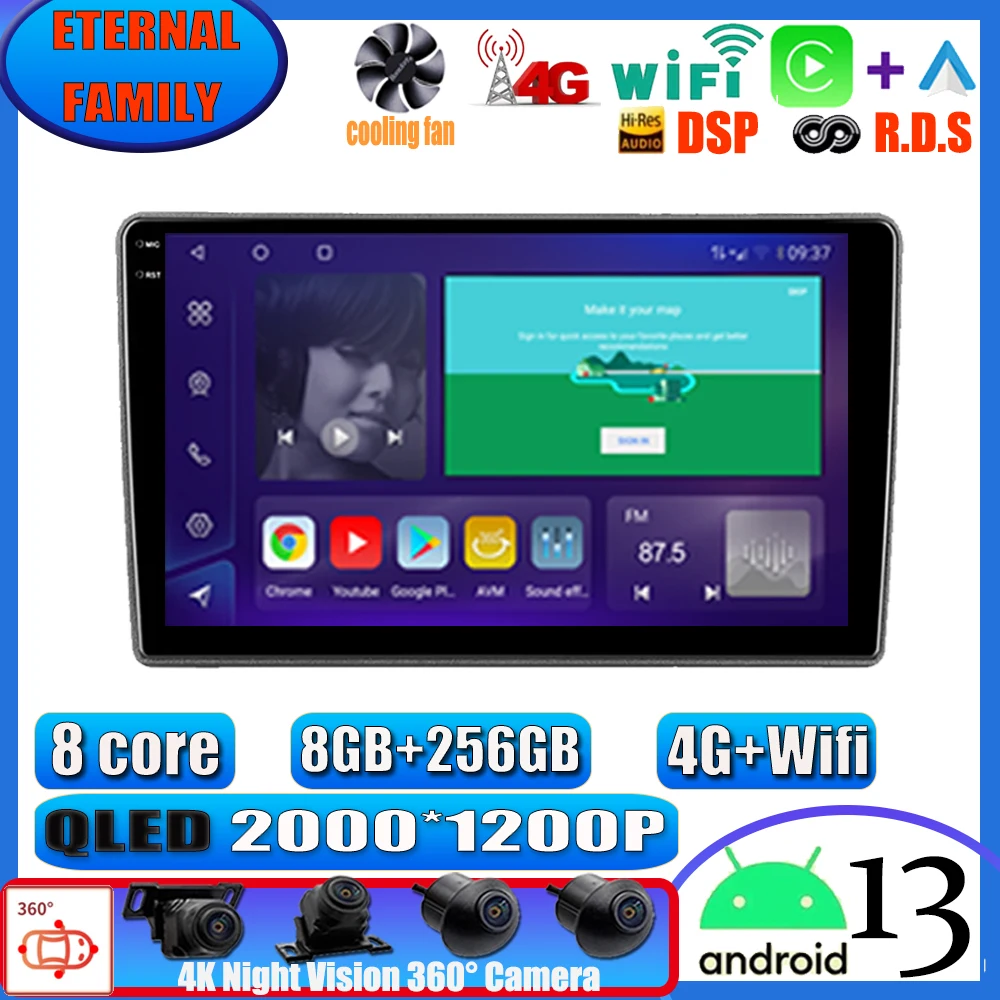 

Автомобильный DVD-проигрыватель Android13 для Hyundai i40 2011 - 2019 Авто 4G WIFI Радио стерео Мультимедийный плеер GPS-навигация беспроводной Carplay 2Din