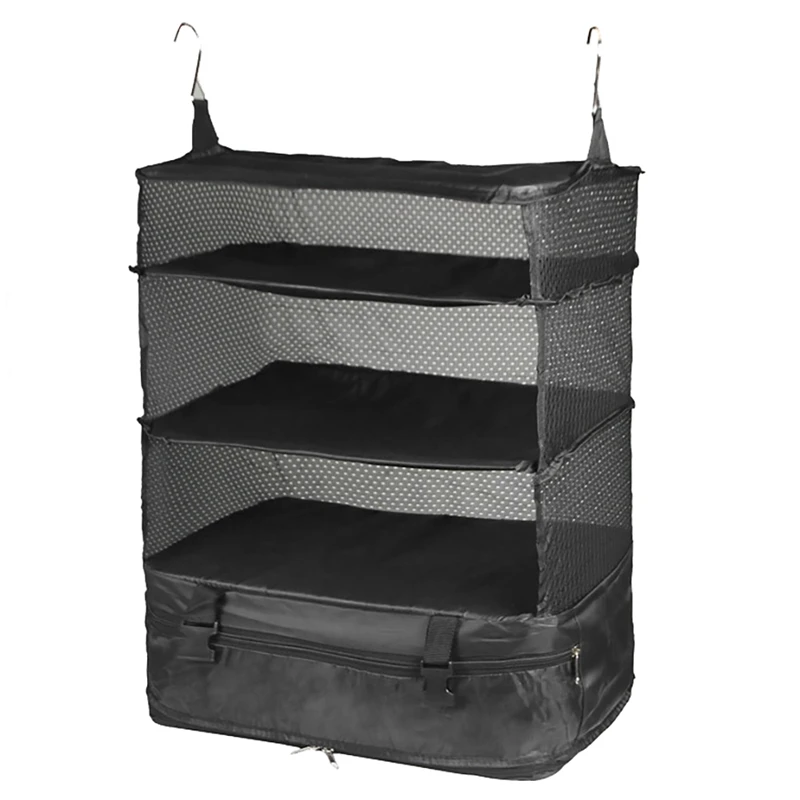 

Подвесной органайзер, портативная дорожная сумка для хранения, крючок, держатель для шкафа, дорожные полки для чемодана