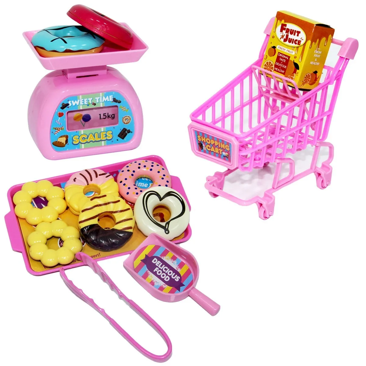 

Набор мини-тележек для рынка