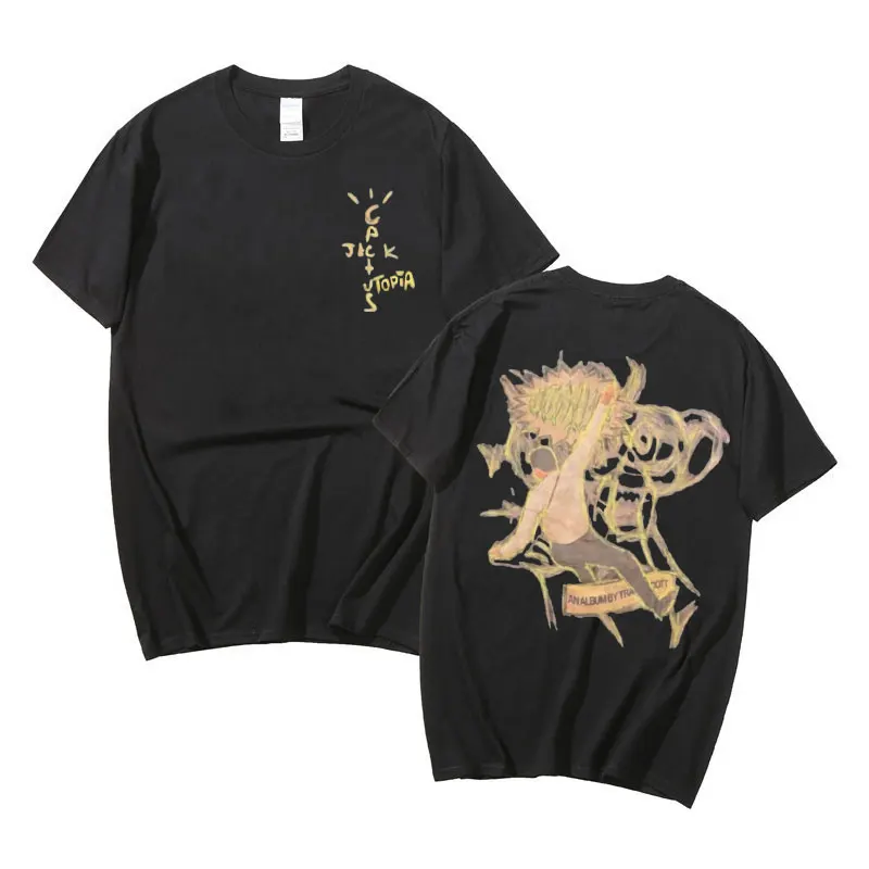 

2022 New Mob Travis Scott T Shirt Boys Hip-Hop Rapper Tshirt Cactus Jack Hip Hop Trend T-shirts Summer Men Women Fashion Tees