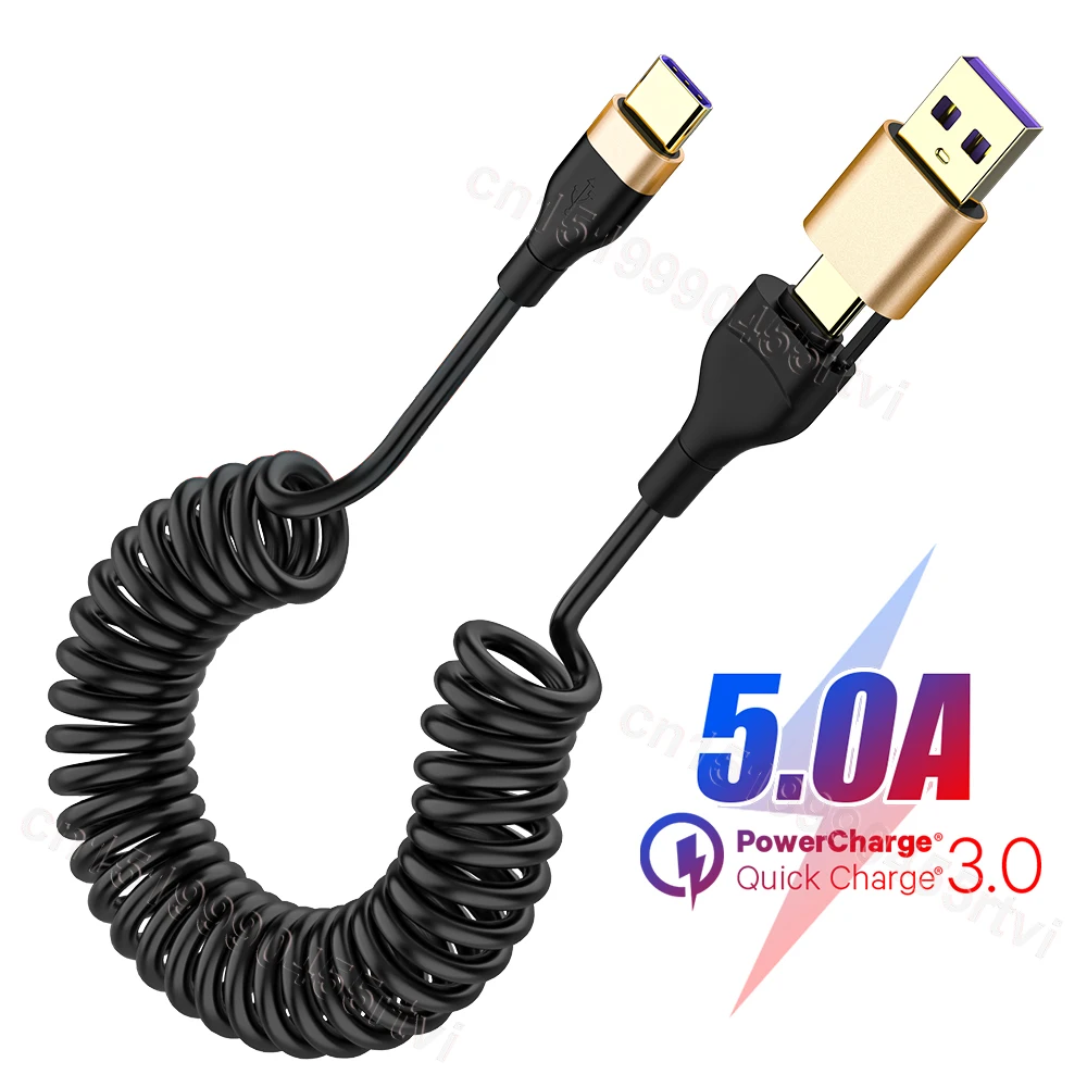 

Кабель USB Type-C для быстрой зарядки Huawei P40 Pro, 5 А, 2 в 1