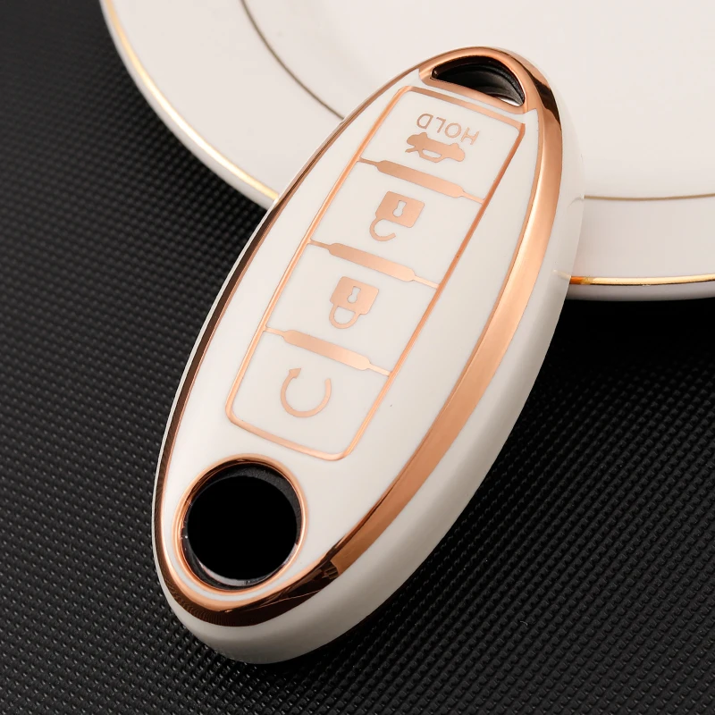 

Чехол из ТПУ для автомобильного ключа дистанционного управления с 3/4/5 кнопками для Nissan Altima Sentra Murano Qashqai Rouge Maxima