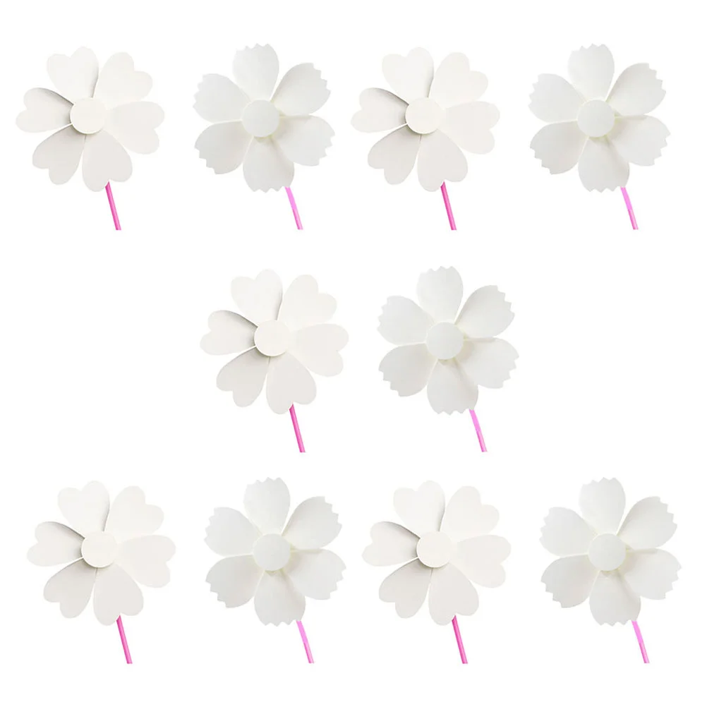 

Pinwheels Paperpinwheel Diy Windmills Yard Blank Painting Kids Craft White Garden Toy Windmill Toys Decor Unfinished
