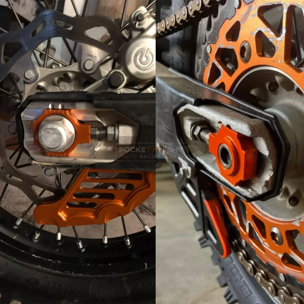 Фото Блок регулировки цепи мотоцикла для KTM 640 LC4 Enduro Adventure/R Supermoto 450 525 560 SMR 625 660 SMC ADV №2