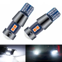 luckzhe 2x signal lamp t10 w5w led canbus bulb 12v 10smd 3030 chips w5w led 168 194 auto wedge parking light reading dome light