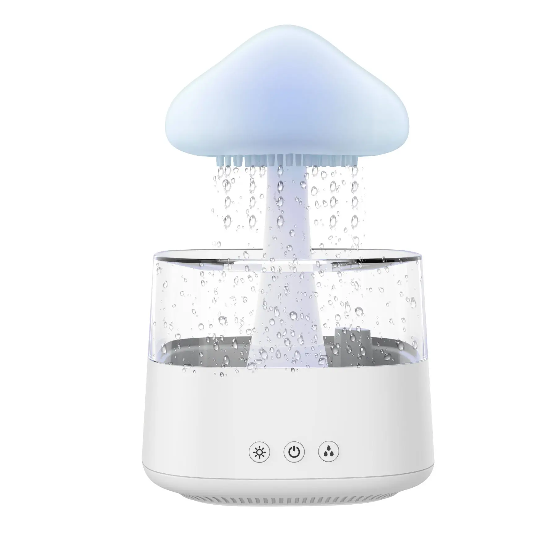 

450ml Rain Cloud Humidifier Relax Aromatherapy Raindrop Rain Cloud USB Colorful Mushroom Light Essential Oil Humidifier