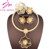 african women jewelry sets dubai gold plated jewelry sets for women necklaces earrings ladies banquet dating wedding jewelry