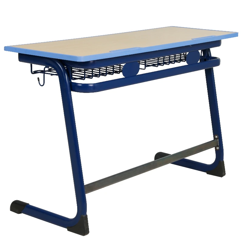 

double desk and chair for primary secondary school students study table with drawer