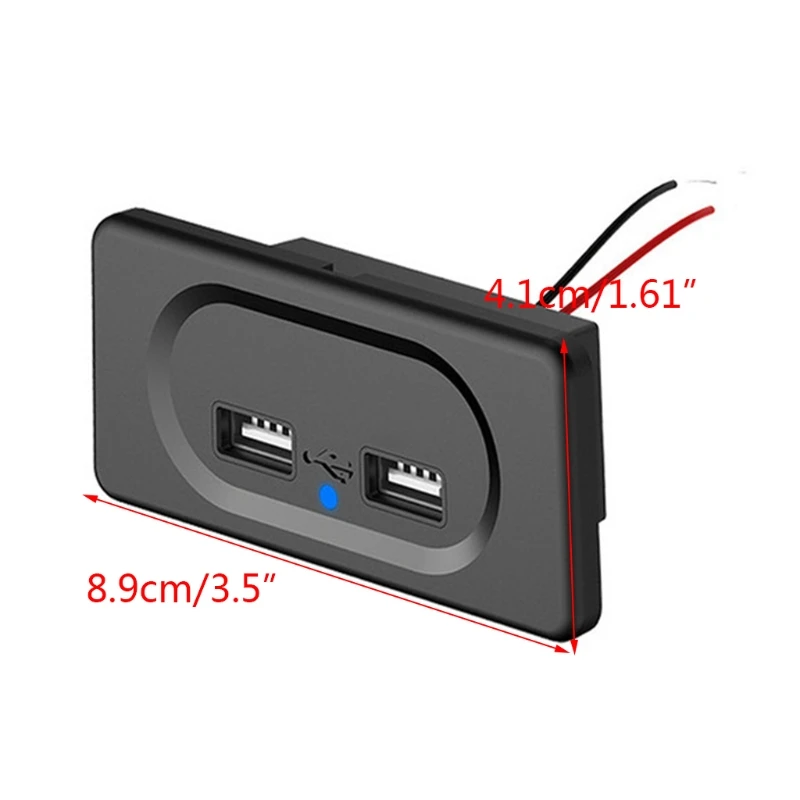 Двойная USB-розетка для зарядного устройства 3 1A 12 В быстрая зарядка авто грузовика