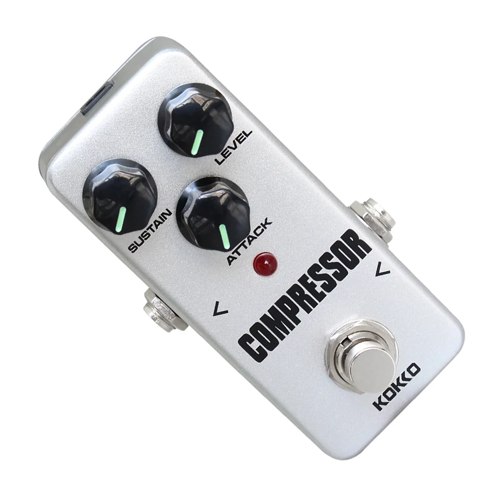 

Mini Compressor Guitar Effect Pedal Portable Electric Guitar Effects Pedal Stompbox True Bypass Guitar Parts (White)