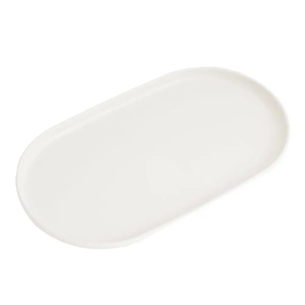 

Пластиковый овальный поднос для десертов