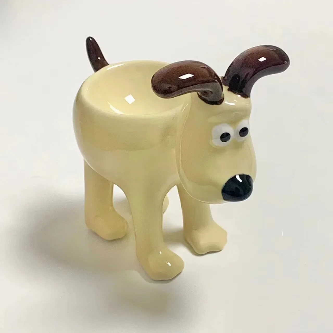 Керамическая статуэтка собака поднос для яиц