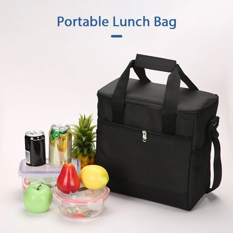 

Portable Thermal Insulated Coolers Box Large Outdoor Camping Lunch Bento Bags Trips BBQ Meal Drink Zip Pack Picnic Supplies