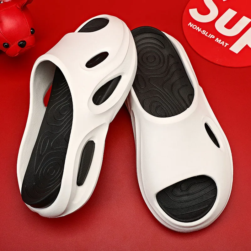 Male Summer Sandals For Men High Elasticity Men's Beach Slippers Outdoor Trendy Casual Shoes Comfortable Mens Slides