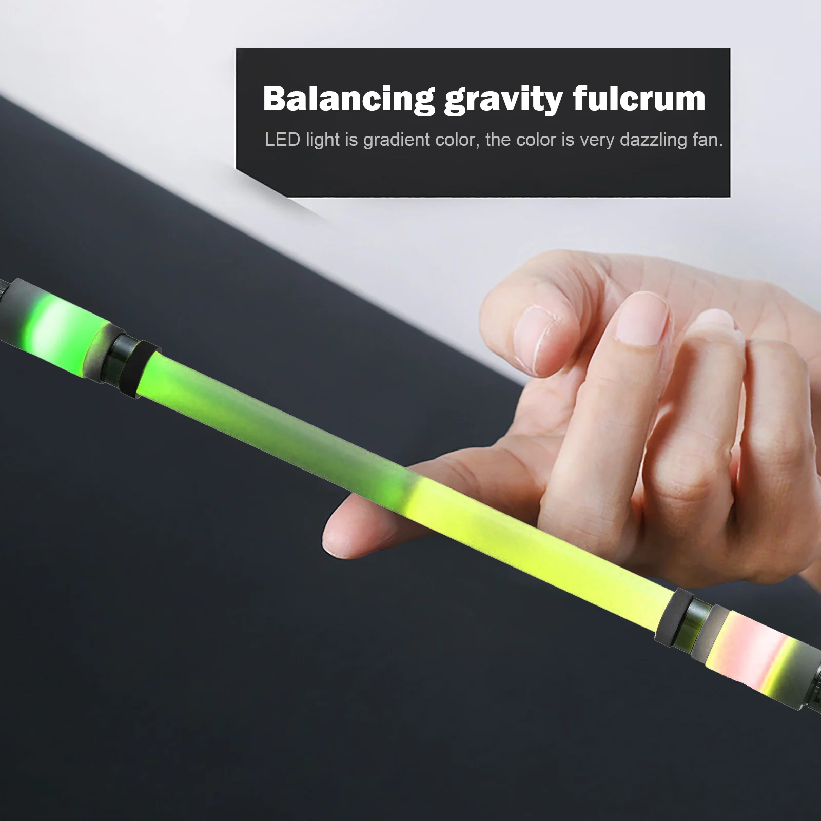 

New Special Black Blue Purple 5 Colours Spin Pen Led Rotary Playing Pen Flash Glow Rolling Finger Rotati for StudentEntertainmet