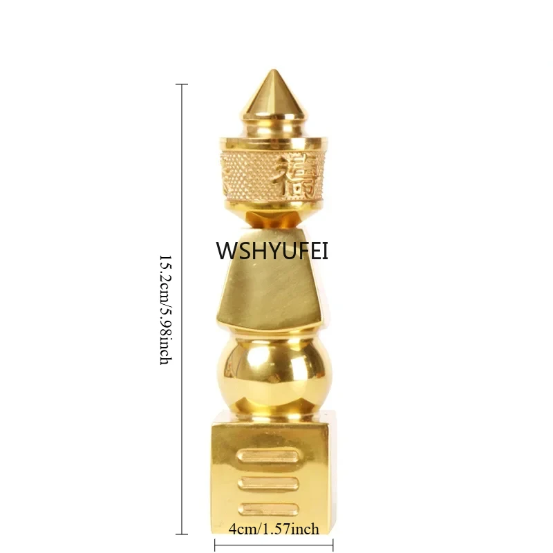 

Золотая латунная пятиэлементная пагода WSHYUFEI