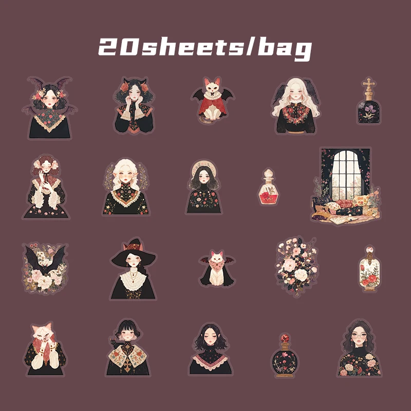 

Mr Paper, Черная Магия, наклейки с ведьмой